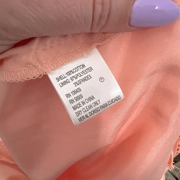 #25 TAHARI • CORAL EYELET • SCALLOPED EDGES DRESS - Picture 4 of 4